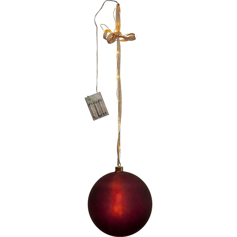 Juldekoration Glaskula Bliss Röd 20cm Juldekoration Glaskula Bliss Röd 20cm | Star Trading Lampgross