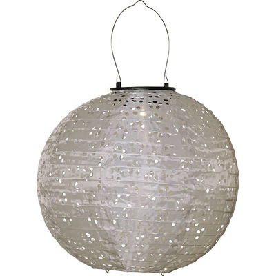Solcellsdekoration Festa 25cm Beige