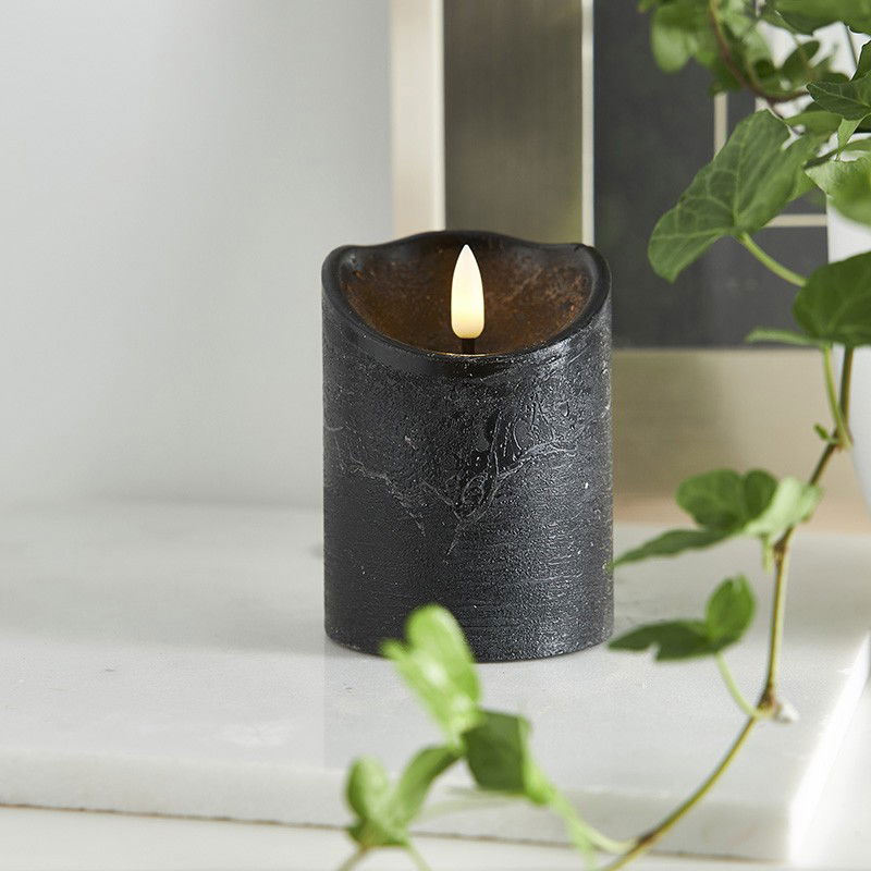 Blockljus Flamme Rustic Vit 10cm Blockljus Flamme Rustic Vit 10cm