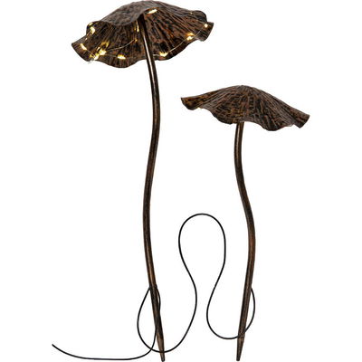 Solcellsdekoration Lumini Svampar i metall