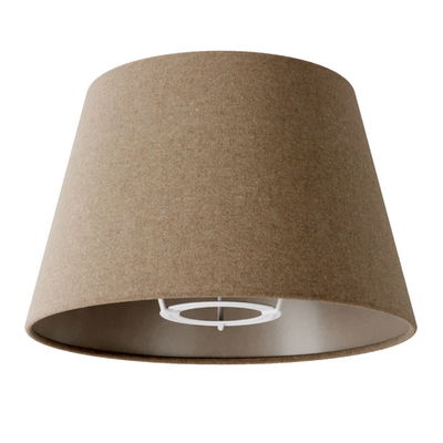 Lampskärm S 20cm Brun Ull för bord & vägglampa