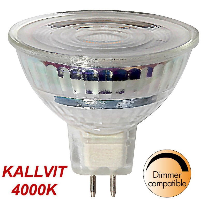 Kallvit Dimbar MR16 LED 5,2W 450lm GU5,3 Kallvit Dimbar MR16 LED 5,2W 450lm GU5,3