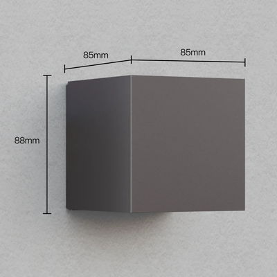 Batteridriven Vägglampa Falerna inkl. fjärr 2-pack Svart