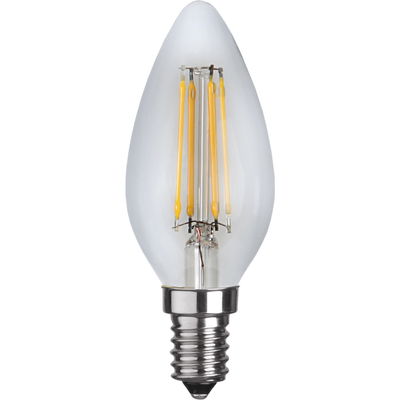 Dimbar Kronljuslampa LED Filament 4,2W 470 E14 2700K