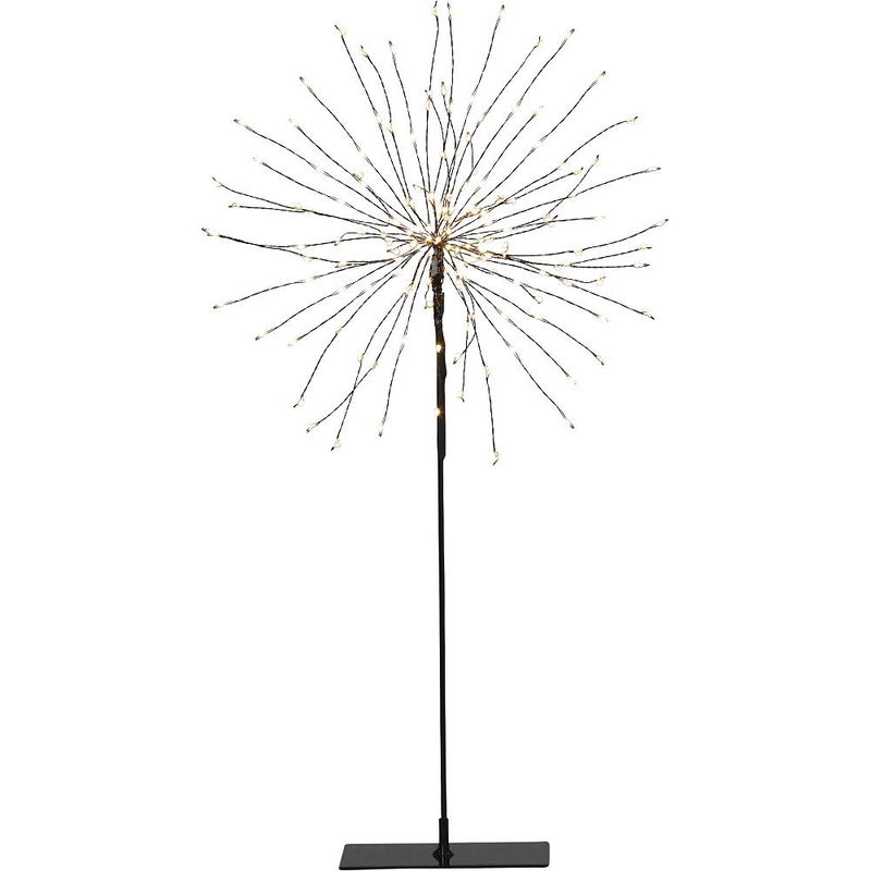Dekoration på fot Firework Svart 50cm