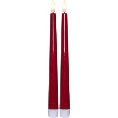 Antikljus Flamme Candy Röd