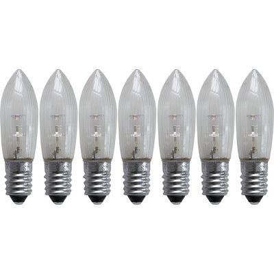 Topplampa E10 2100K LED Varmvit 7-pack