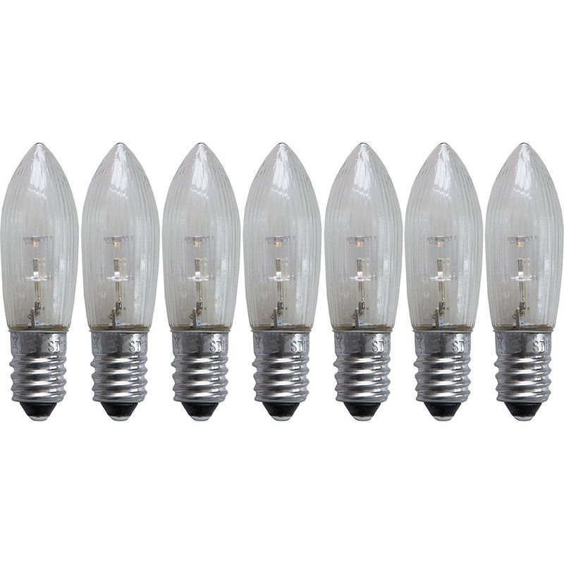 Topplampa E10 2100K LED Varmvit 7-pack