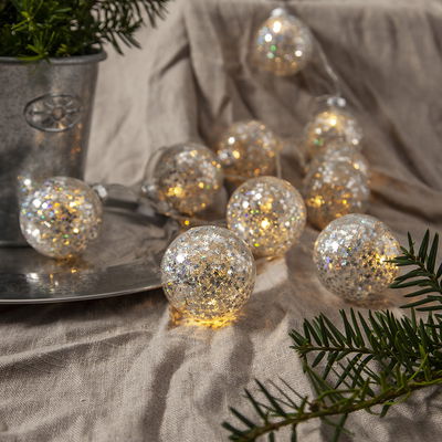 Ljusslinga Glitter Silver