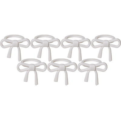 Ljusmanschett Rosett 7-Pack vit