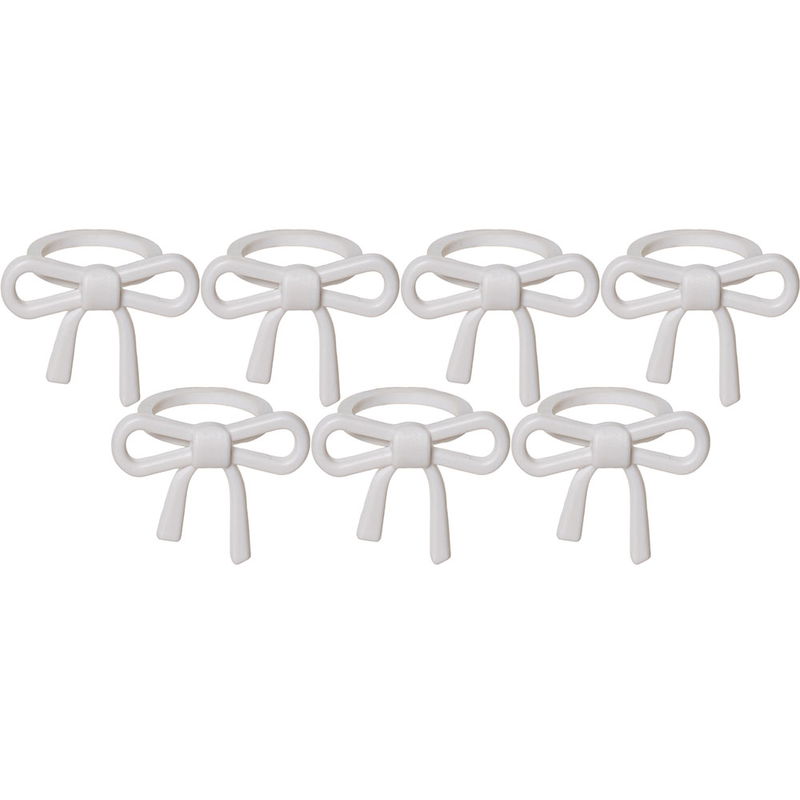 Ljusmanschett Rosett 7-Pack vit