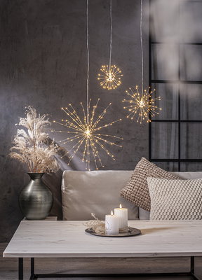 Hängande dekoration Firework Silver 16cm