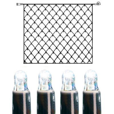 System LED Ljusslinga Nät 3 m Svart Kallvit