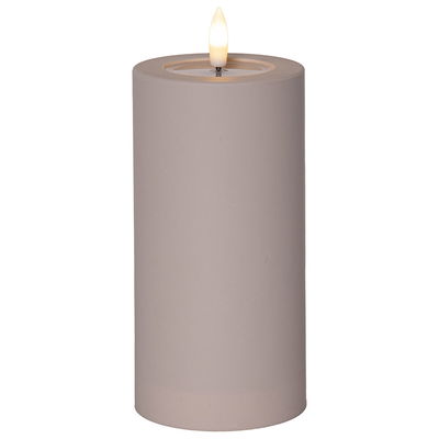 Blockljus Flamme Soft Beige 17.5cm
