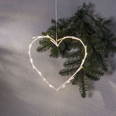 Hängande vitt hjärta Crispy