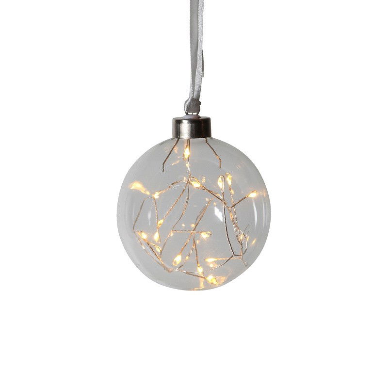 Glow glaskula Klar 10cm