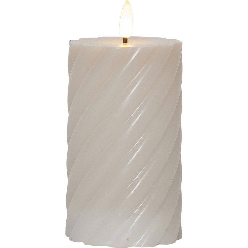 Blockljus Flamme Swirl 2-Pack Vit 15cm Blockljus Flamme Swirl 2-Pack Vit 15cm