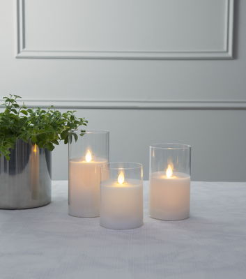 Blockljus M-Twinkle Glas 15cm