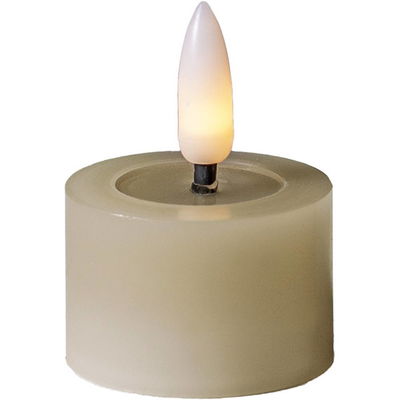 Värmeljus Flamme Flow Beige 2-pack Timer