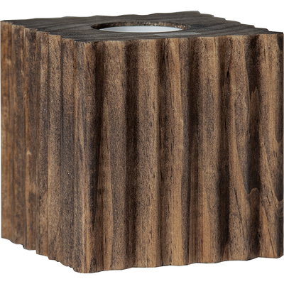 Lampfot E27 Box Valnöt