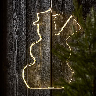 Siluett Lumiwall Snögubbe