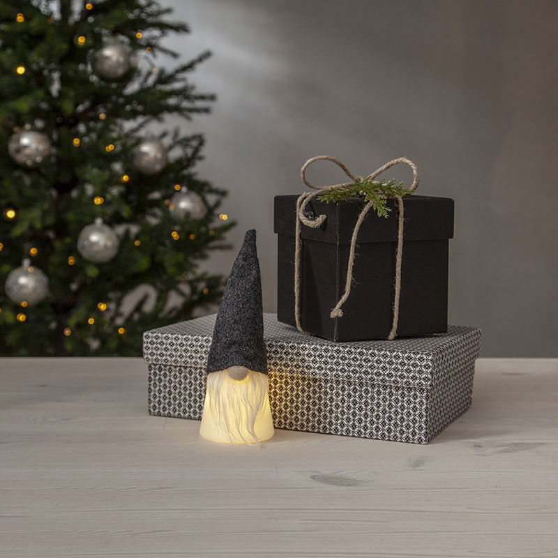 Juldekoration Joylight Tomte Luva Mörkgrå Juldekoration Joylight Tomte Luva Mörkgrå