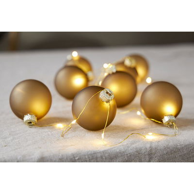 Ljusslinga Bliss Beige Julgranskulor