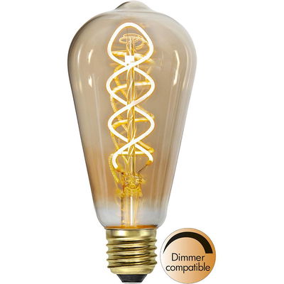 Antiklampa LED Spiral Amber 160lm E27 2100K Dim