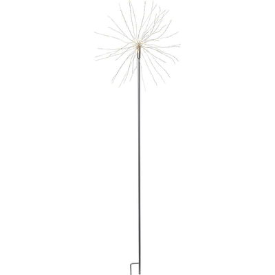 Utedekoration Firework på pinne Silver