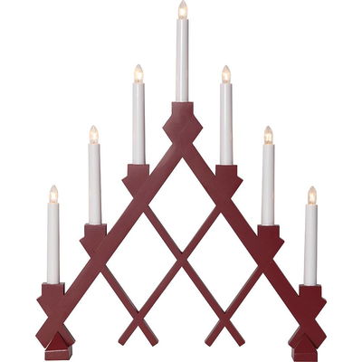 Ljusstake Rut Röd