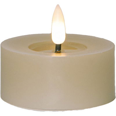 Värmeljus Flamme Flow Beige 2-pack Timer