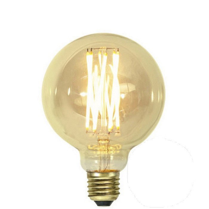 Dimbar Globlampa Ø95 Vintage Gold LED 3,7W 240lm E27 Dimbar Globlampa Ø95 Vintage Gold LED 3,7W 240lm E27