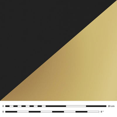 Lampskärm Cilindro i svart cinette och guld - 58cm