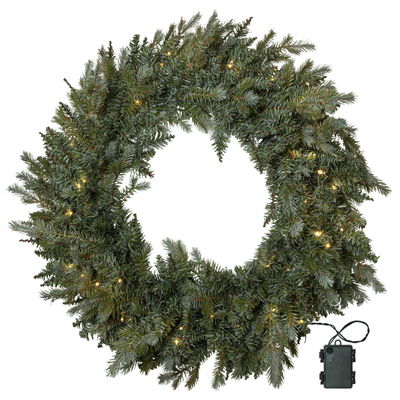 Krans Greyland 80cm med LED-ljus Krans Greyland 80cm med LED-ljus