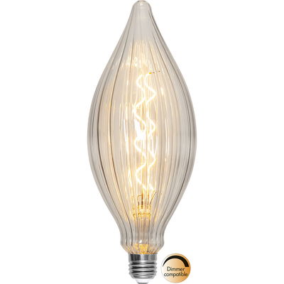 Dimbar LED-lampa E27 Decoled Line Droppformad