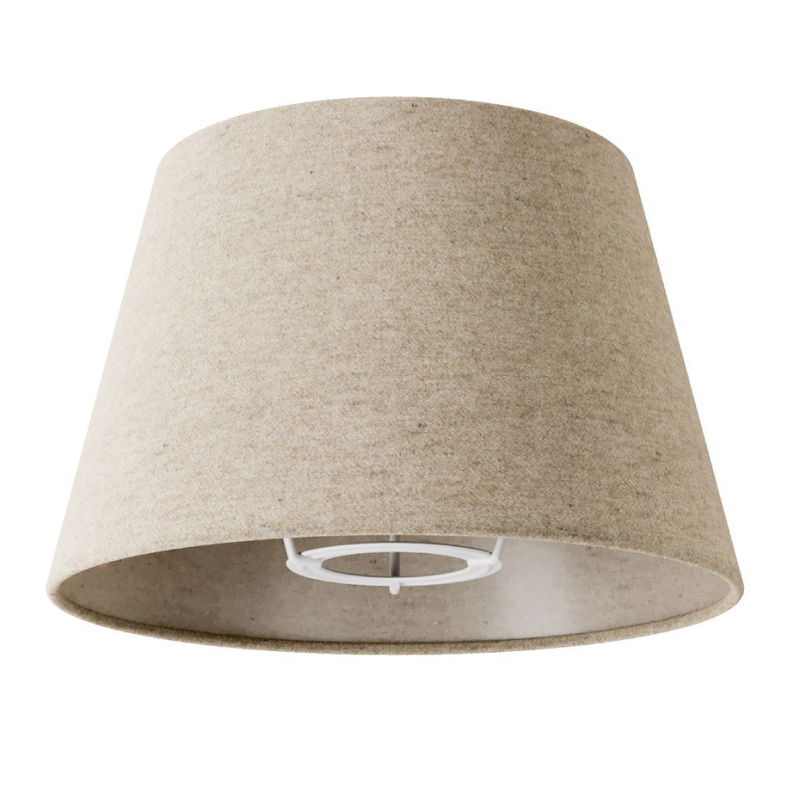 Lampskärm S 20cm Beige Ull för bord & vägglampa