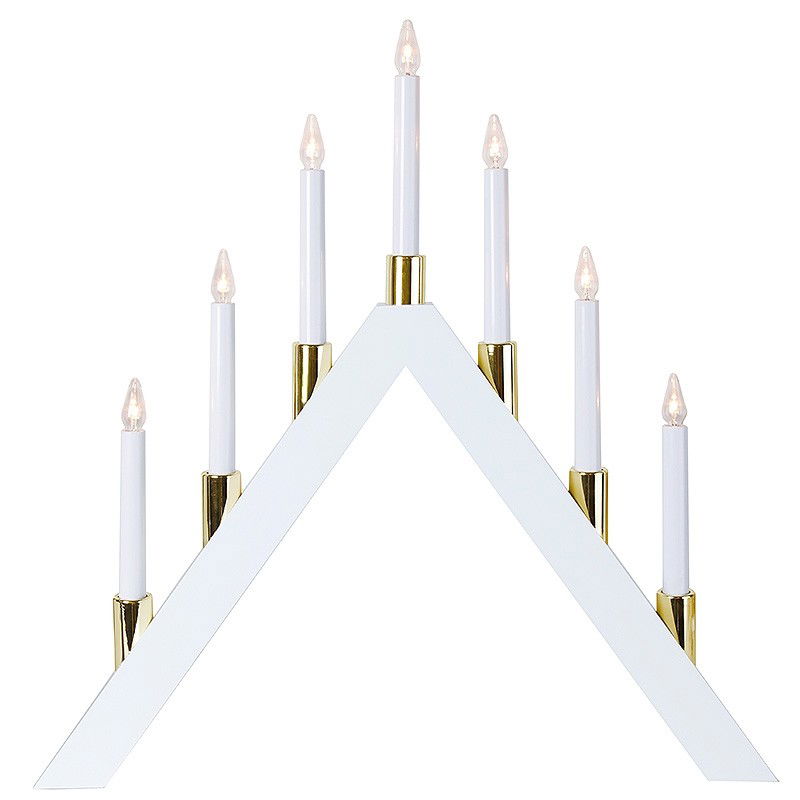 Ljusstake Halla 7-ljus LED Vit Ljusstake Halla 7-ljus LED Vit