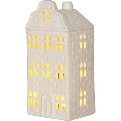 Inomhusdekoration Vinter Vitt Hus 3st