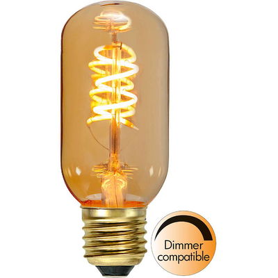 Rörlampa Spiral Amber LED 130lm E27 2200K Dim