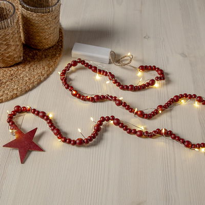 Ljusslinga Beady Röd
