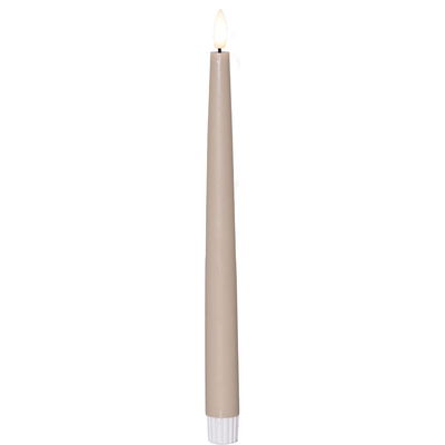 Antikljus Flamme Slim Beige 28cm 2-pack