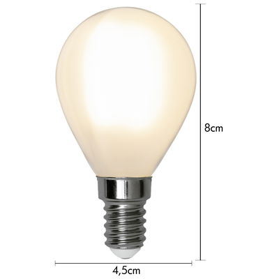 Klotlampa LED Matt 2,5W 250lm E14 2700K 2-pack
