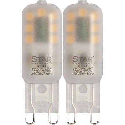 Stiftlampa LED 138lm G9 2700K, 2-pack