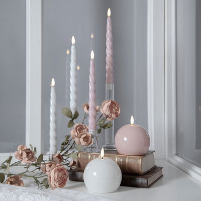 Antikljus Flamme Shine Rosa