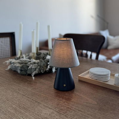 Lampskärm Mini 14cm Impero i Grå canvas