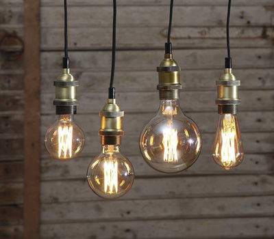 Globlampa Ø80 LED Vintage Gold 240lm E27 1800K Dim