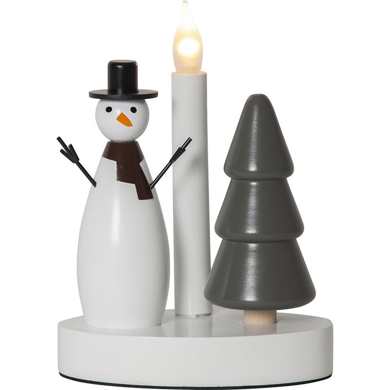 Ljusstake Christmas Joy Snögubbe 20cm Ljusstake Christmas Joy Snögubbe 20cm | Star Trading