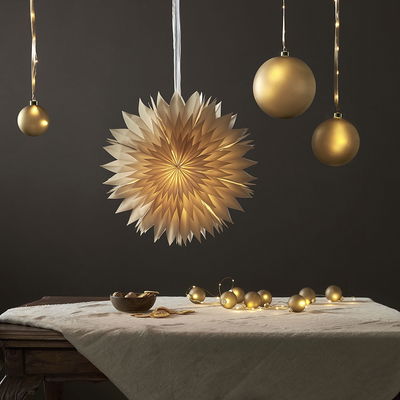 Ljusslinga Bliss Beige Julgranskulor