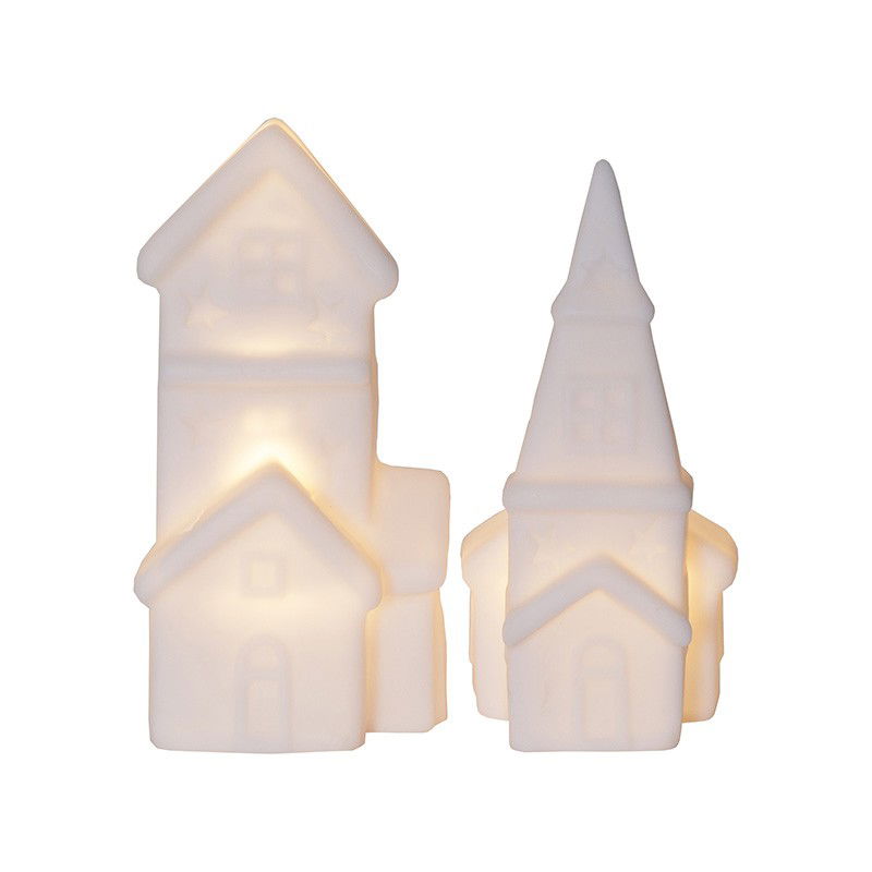 Juldekoration Polly Kyrka & Hus