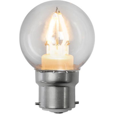 Klotlampa Soft Glow LED 80lm B22 2200K Plast